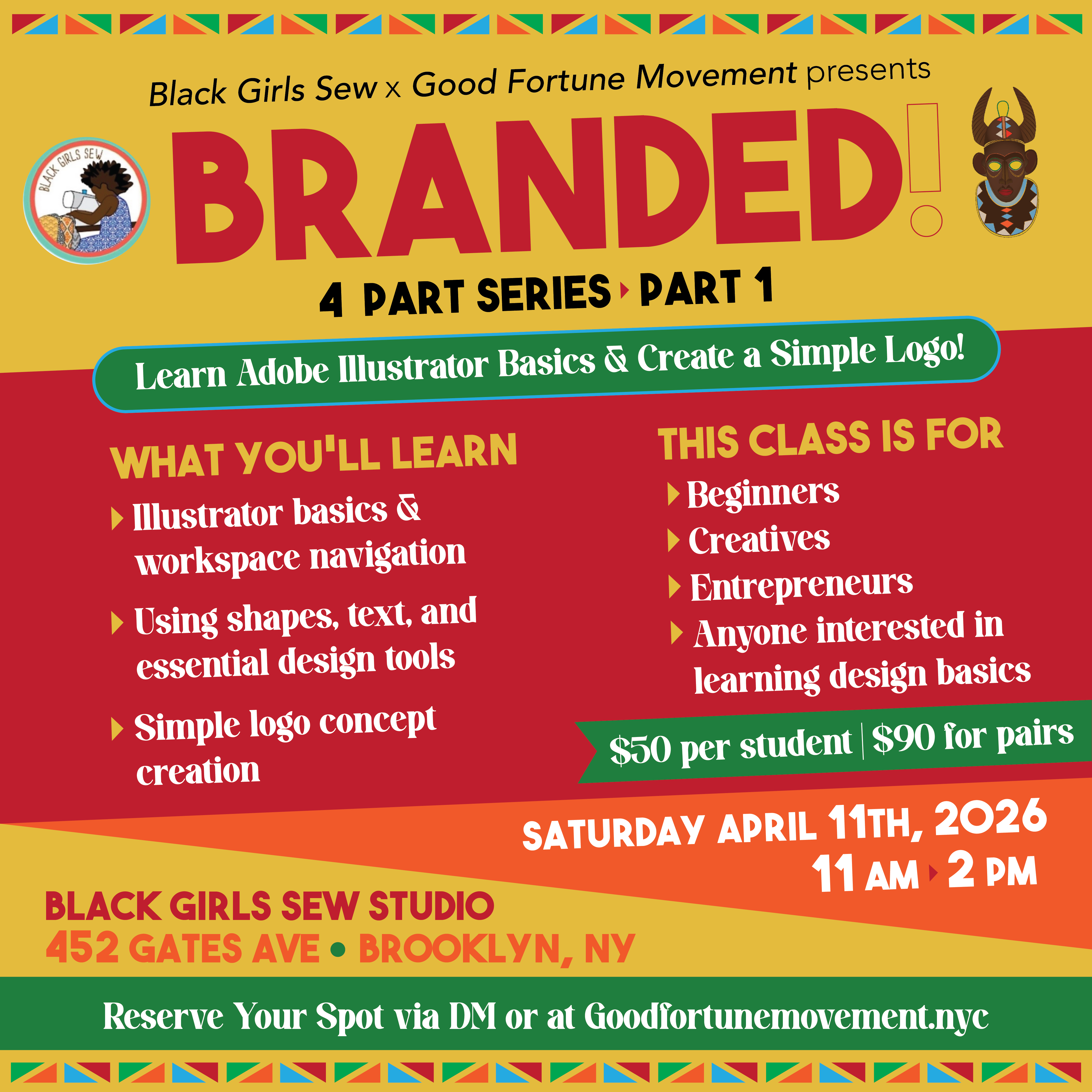 BRANDED! class flyer page 1